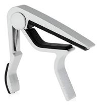 Capotraste Braçadeira Hook H2 Aluminio P/ Violão E Guitarra Prata