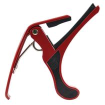 Capotraste de Alumínio para Violão - MXT - Modelo MC-28G Vermelho - Alta Qualidade e Resistência
