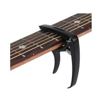 Capotraste De Guitarra 3 Em 1 Em Liga De Zinco Com Suporte Para Palheta E Elevador De Pino De Ponte