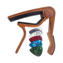 Capotraste Para Guitarra De 6 Cordas Com 4 Palhetas Miwayer Acessórios Para Guitarra Acústica E