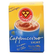 Cappuccino 3 Corações Light com 10 Sachês de 14g cada Cappuccino 3 Corações Light com 10 Sachês de 14g cada