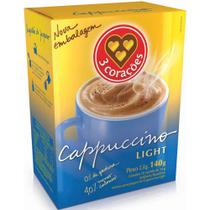 Cappuccino 3 Corações Light em Sachê 14g - 10 UNIDADES