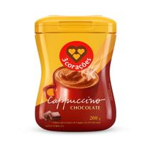 Cappuccino Chocolate 3 Corações Pote 200g