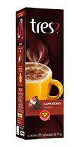 Cappuccino Classic 10 Cápsulas TRES 3 CORAÇÕES 110g Cappuccino Classic 10 Cápsulas TRES 3 CORAÇÕES 110g