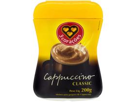 Cappuccino Classic 3 Corações Pote 200g