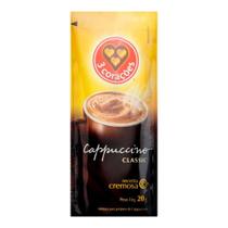 Cappuccino classic 3 corações sachê 20g c/ 50 unidades