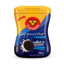 Cappuccino Cookies'n Cream 3 Corações Pote 200g