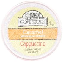 Cappuccino de caramelo quadrado Coffee Grove 96 xícaras de dose única
