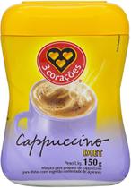 Cappuccino Diet 3 Corações Solúvel Pote 150g