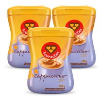 Cappuccino Diet Solúvel 3 Corações Kit 3 unidades 150g Cappuccino Diet Solúvel 3 Corações Kit 3 unidades 150g