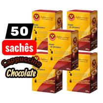Cappuccino Em Sache Chocolate 3 Três Corações 50 Unid. Cappuccino Em Sache Chocolate 3 Três Corações 50 Unid.