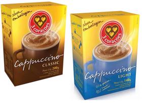 Cappuccino Em Sachê Classic + Light 3 Três Corações - 20 Und