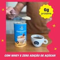 Cappuccino +mu (com whey) - vanilla latte - 200g - MAIS MU