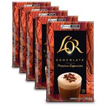 Cappuccino Solúvel LOR Chocolate Kit 5 Caixas