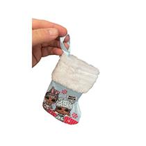 Cappy's Cool Christmas Mini Stocking - Suporte de Cartão de Presente, Enfeite ou Saco de Guloseimas (LOL 2), Extra Pequeno