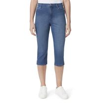 Capri Jean Nine West Amanda para mulheres Frisco-Rivets tamanho 4
