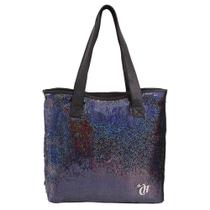 CAPRICHO-BOLSA TOTE P paetê preto DMW 48666 - Dermiwil