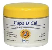 Caps D Cal Suplemento Para Cães/gatos C/ 30 Cápsulas Inovet Caps D Cal Suplemento Para Cães/gatos C/ 30 Cápsulas Inovet