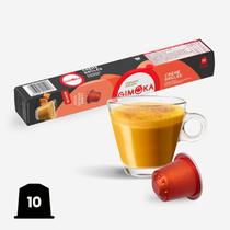 Caps de café GIMOKA TUBO ALU para NESPRESSO* sabor CREME BRULEE 10 unid