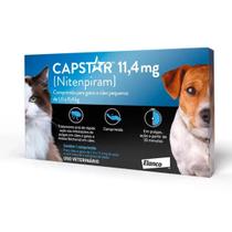 Capstar 11,4 Mg Para Cães E Gatos Cx 6 Comprimidos
