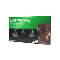 Capstar 57 mg Elanco para Cães acima de 11,4 Kg até 57 Kg - 1 Comprimido