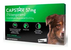 Capstar 57mg Cães 11 A 57kg Com 6 Comprimidos Antipulgas - ELANCO