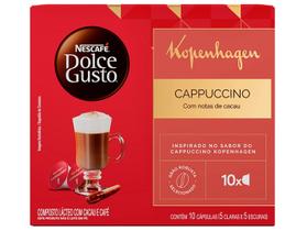 Cápsula de Café Cappuccino com Notas de Cacau Nestlé Robusta Kopenhagen Nescafé Dolce Gusto 1 Caixa com 10 Cápsulas