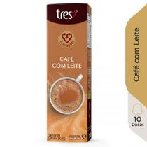 Cápsula de Café com Leite com 10 unidades - 3 Corações Cápsula de Café com Leite com 10 unidades - 3 Corações