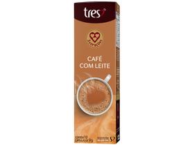 Cápsula de Café com Leite TRES 3 Corações - 10 Cápsulas