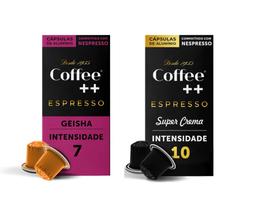 Capsula De Café Espresso Coffee Mais Super Crema + Geisha - COFFEE++