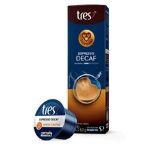 Cápsula de Café Espresso Descafeinado TRES 3 Corações
