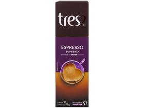Cápsula de Café Espresso Supremo TRES 3 Corações - 10 Cápsulas