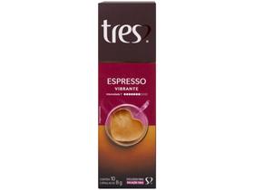 Cápsula de Café Espresso Vibrante TRES 3 Corações - 10 Cápsulas Cápsula de Café Espresso Vibrante TRES 3 Corações - 10 Cápsulas