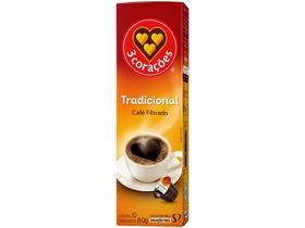 Cápsula de Café Filtrado Clássico TRES 3 Corações - 10 Cápsulas