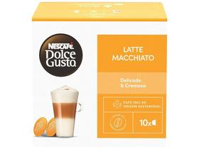 Cápsula de Café Latte Macchiato Dolce Gusto Lungo Blend de Arábica e Robusta 10 Cápsulas