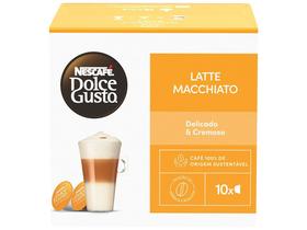 Cápsula de Café Latte Macchiato Dolce Gusto Lungo Blend de Arábica e Robusta 10 Cápsulas