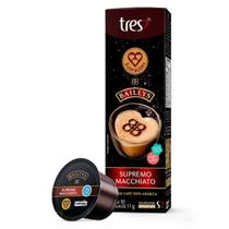 Cápsula de Café Tres 3 Corações Baileys Supremo Macchiato 10 Unidades