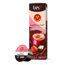 Cápsula de Café Tres 3 Corações Cappuccino Napolitano 10 Unidades