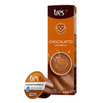 Cápsula de Café Tres 3 Corações Chocolatto Caramello 10 Unidades