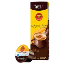 Cápsula de Cappuccino Classic TRES 3 Corações 10 Unidades