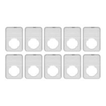 Cápsula de moeda Serlium 10PCS Porta-moedas transparente PS