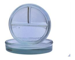 Cápsula de Petry com 3 Divisões (Vidro) - Preven