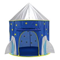 Cápsula espacial Indoor Play Tent House Kids Space, tecido Oxford azul