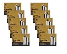 Cápsula Gás Para Chantilly Sifão Kit 10 Caixas 100 Ampolas - Flavors