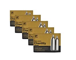 Cápsula Gás Para Chantilly Sifão Kit 5 Caixas 50 Ampolas N2o
