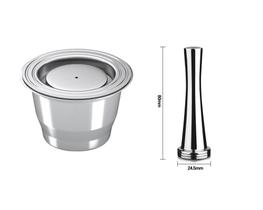 Cápsula Nespresso com tampa e Tamper em Inox Café Inissia Citiz pixie expert essenza mini C30 D30 - Icáfilas