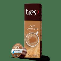 Cápsula Três Corações Café Com Leite 10 Unidades 90g