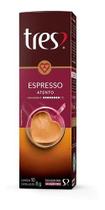 Cápsula Três Corações Espresso Atento 10 Unidades 80g