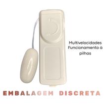Cápsula Vibratória com Controle com Fio Multivelocidade Off White Lovetoys Cápsula Vibratória com Controle com Fio Multivelocidade Off White Lovetoys