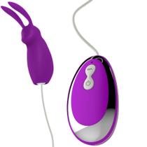 Capsula Vibratoria De Coelho Com Controle Remoto Violeta